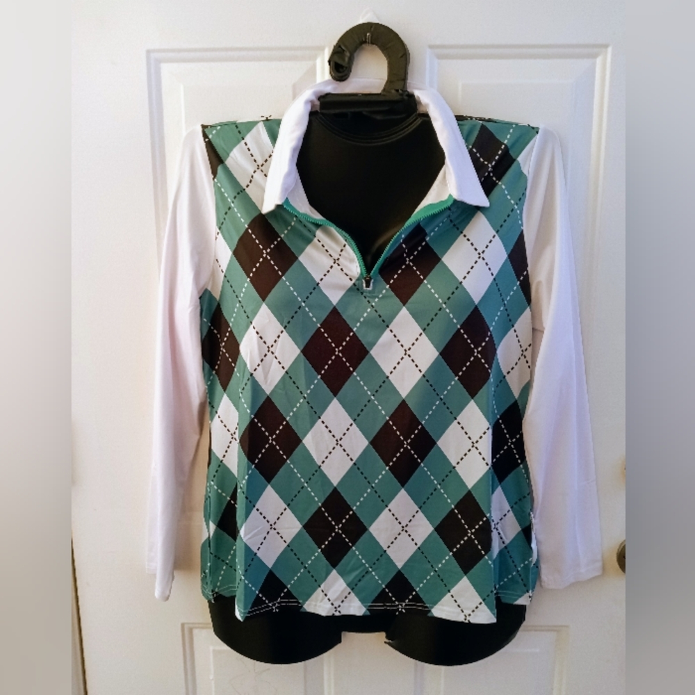 Soneven 2XL print long sleeve top